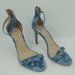 Joie Womens Heels US7.5 Blue Camo